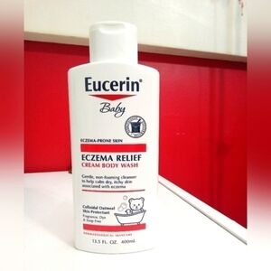 EUCERIN💥 BABY ECZEMA RELIEF CREAM BODY WASH FRAG/SOAP FREE New
